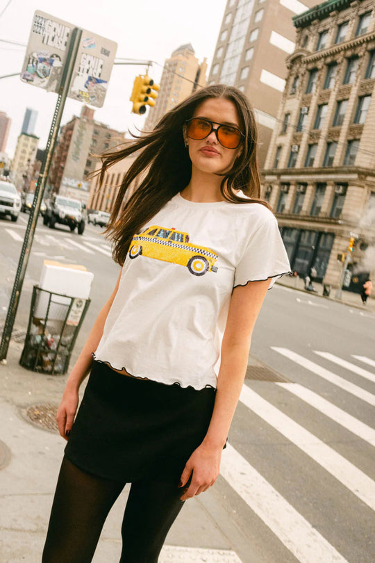 Taxi Ruffle Queen of Sparkles Baby Tee Cabana by The Seaside Style