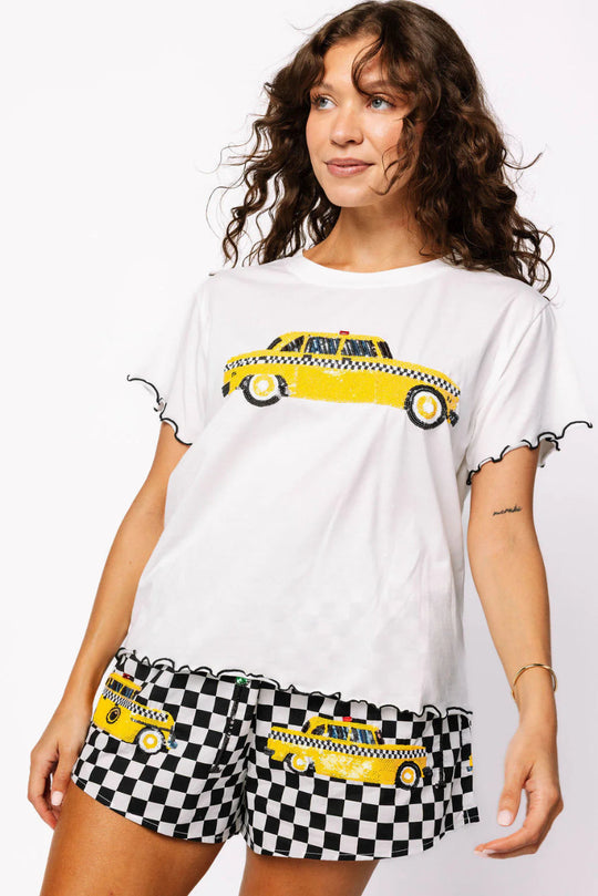 Taxi Ruffle Queen of Sparkles Baby Tee Cabana by The Seaside Style