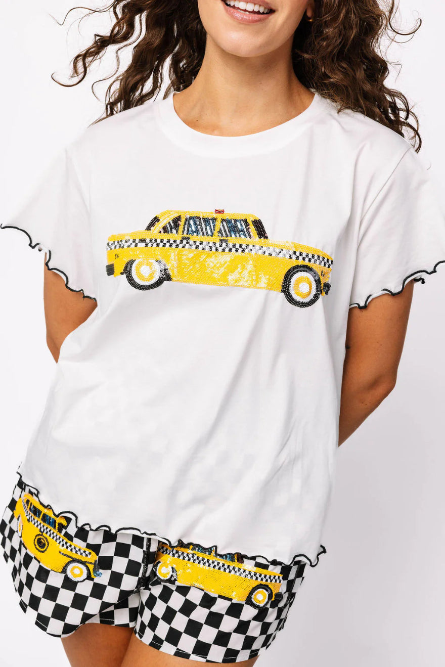 Taxi Ruffle Queen of Sparkles Baby Tee Cabana by The Seaside Style