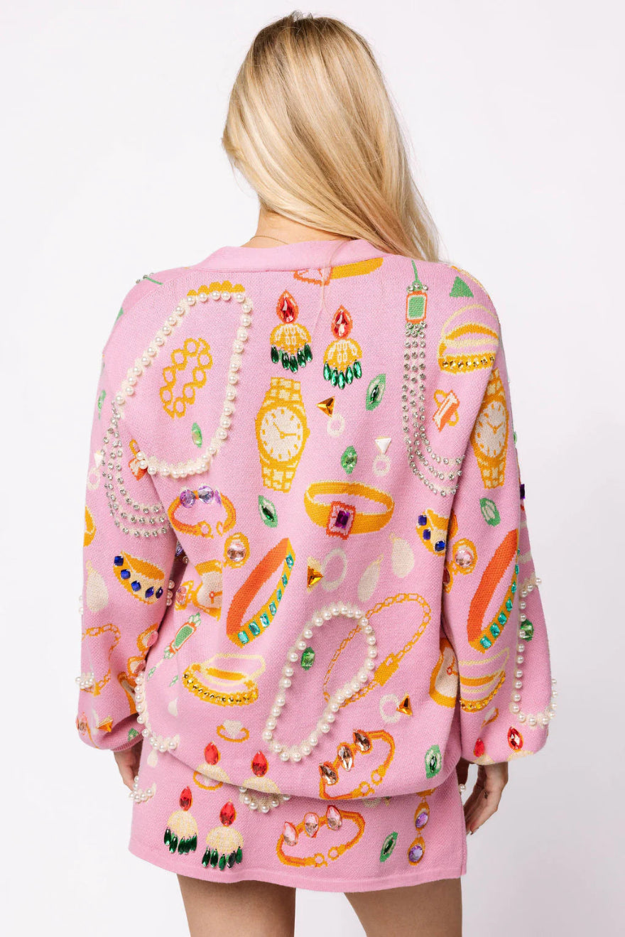 Jewelry Queen of Sparkles Cardigan Cabana by The Seaside Style