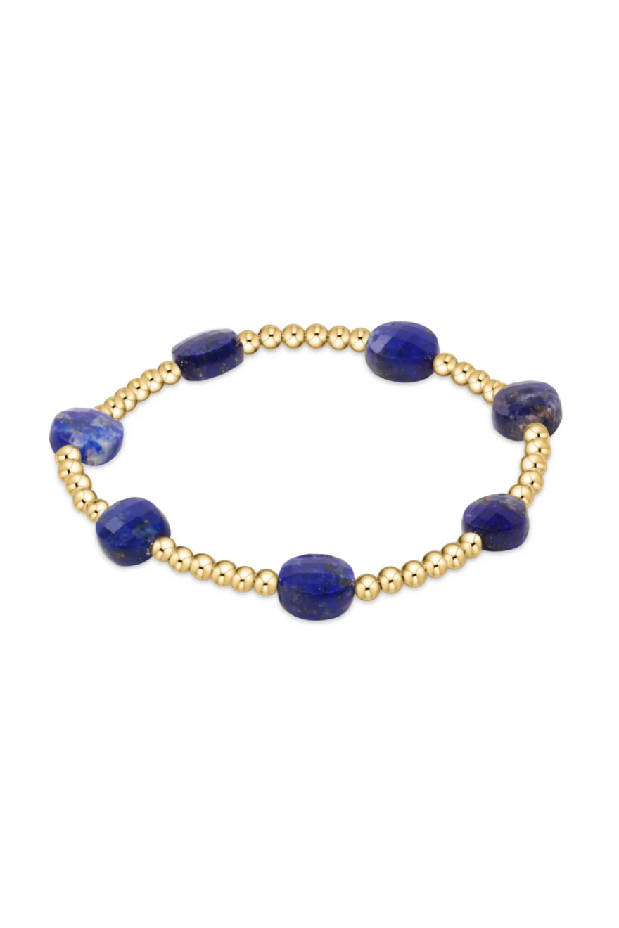 Enewton Admire Gold 3mm Bead Bracelet - Lapis Cabana The Seaside Style 