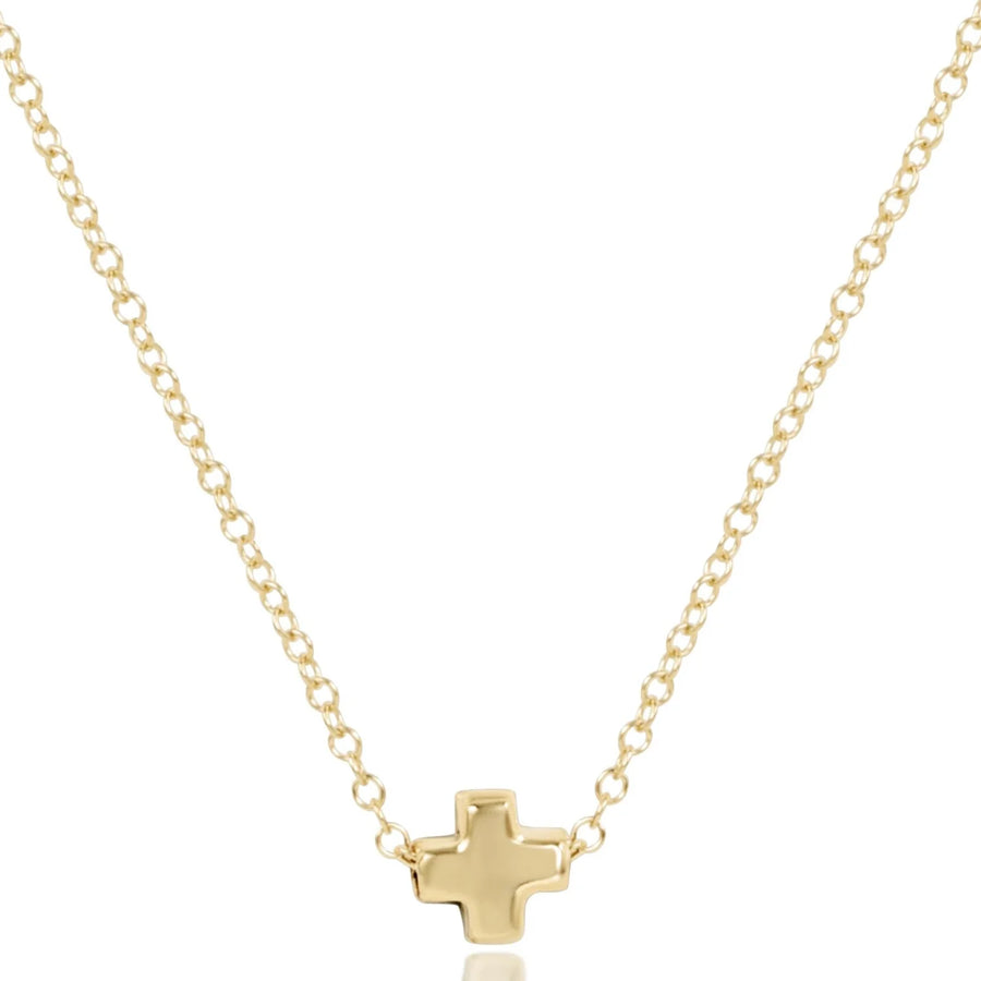 Enewton 16" Necklace Gold - Signature Cross Small Gold