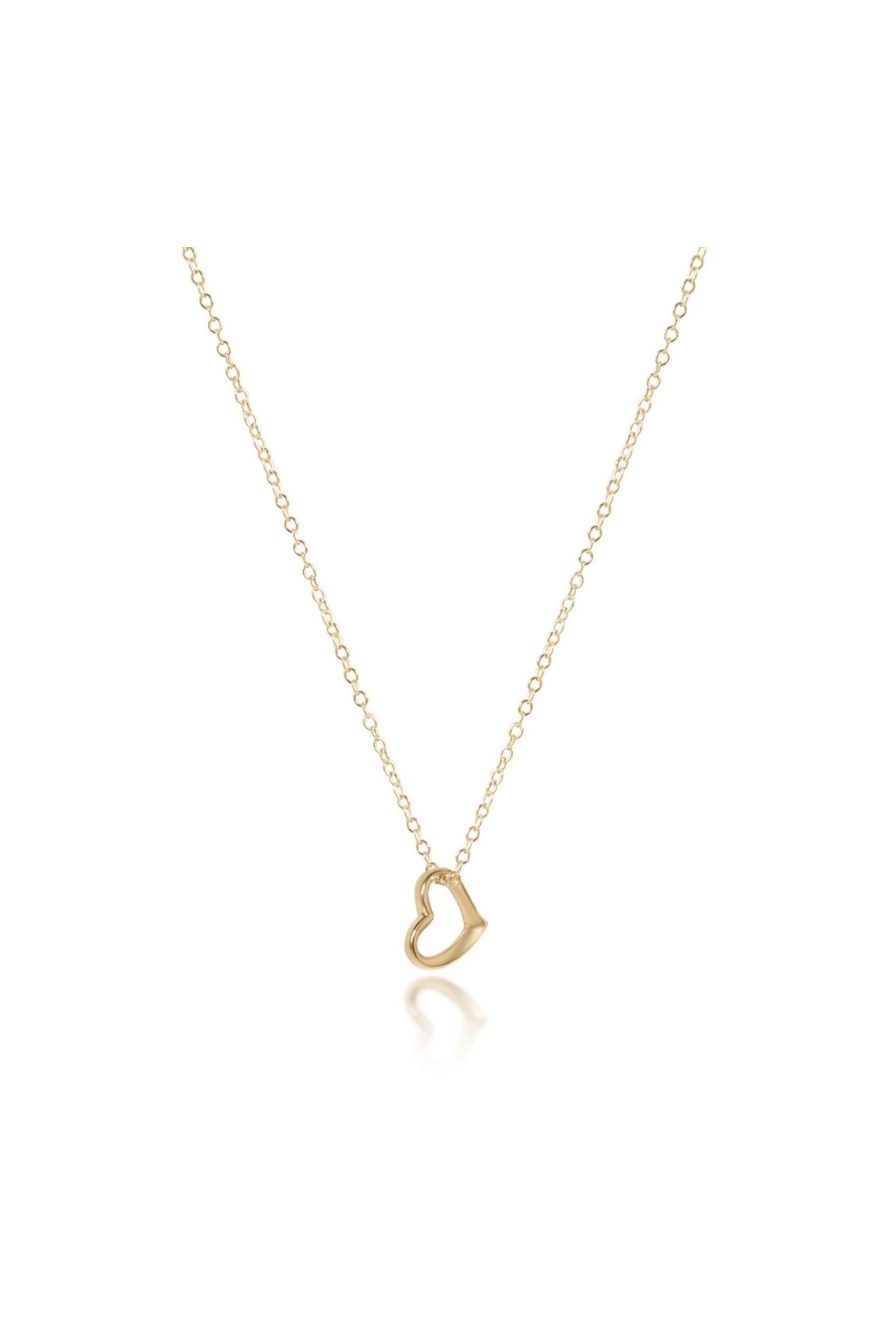 enewton love small gold charm necklace