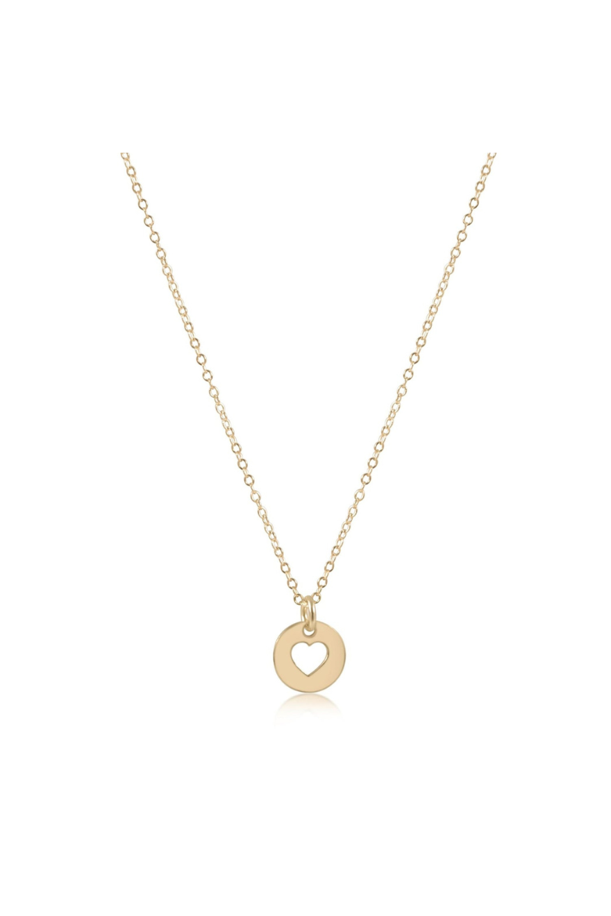 enewton love small gold disc necklace