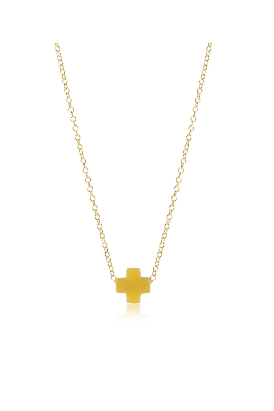 Enewton 16" Necklace Gold - Signature Cross Canary Cabana Seaside Florida