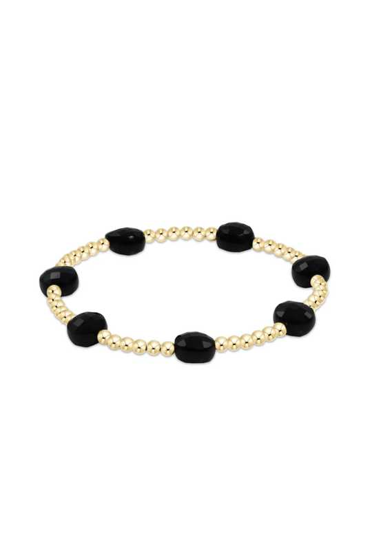 Enewton Admire Gold 3mm Bead Bracelet - Faceted Onyx Cabana The Seaside Style 