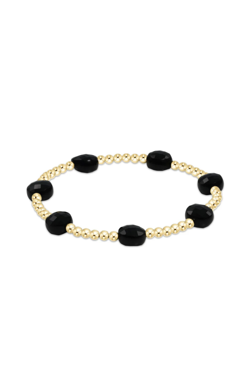 Enewton Admire Gold 3mm Bead Bracelet - Faceted Onyx Cabana The Seaside Style 