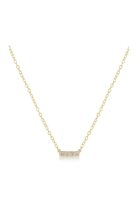 Enewton 14kt Gold and Diamond Significance Bar Necklace - Four Cabana Seaside Florida