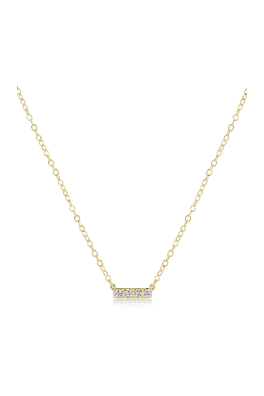 Enewton 14kt Gold and Diamond Significance Bar Necklace - Four Cabana Seaside Florida
