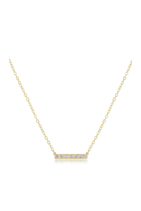 Enewton 14kt Gold and Diamond Significance Bar Necklace - Seven Cabana Seaside Florida
