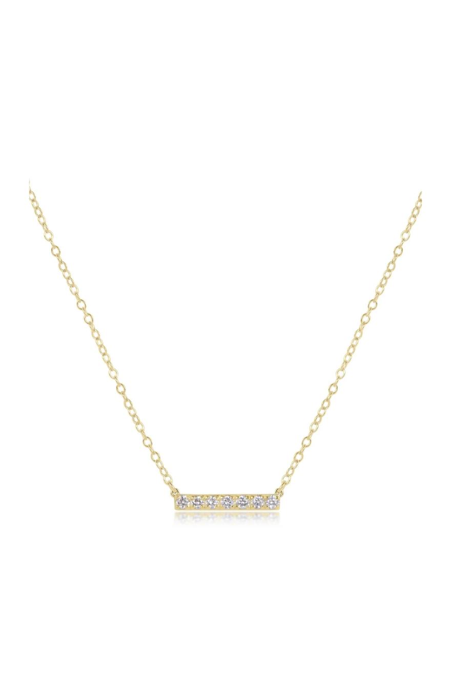 Enewton 14kt Gold and Diamond Significance Bar Necklace - Seven Cabana Seaside Florida