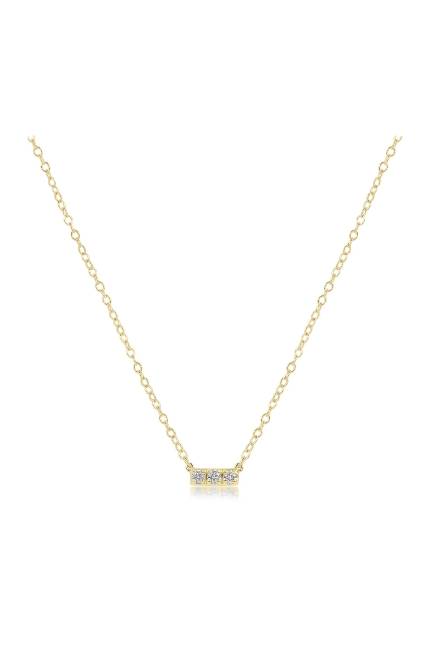 Enewton 14kt Gold and Diamond Significance Bar Necklace - Three Cabana Seaside Florida