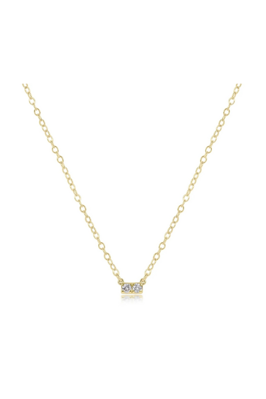 Enewton 14kt Gold and Diamond Significance Bar Necklace - Two Cabana Seaside Florida