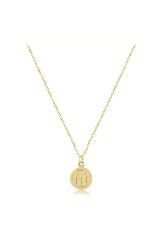 Enewton 16" Necklace Gold - Be You. Small Gold Disc Cabana Seaside Florida