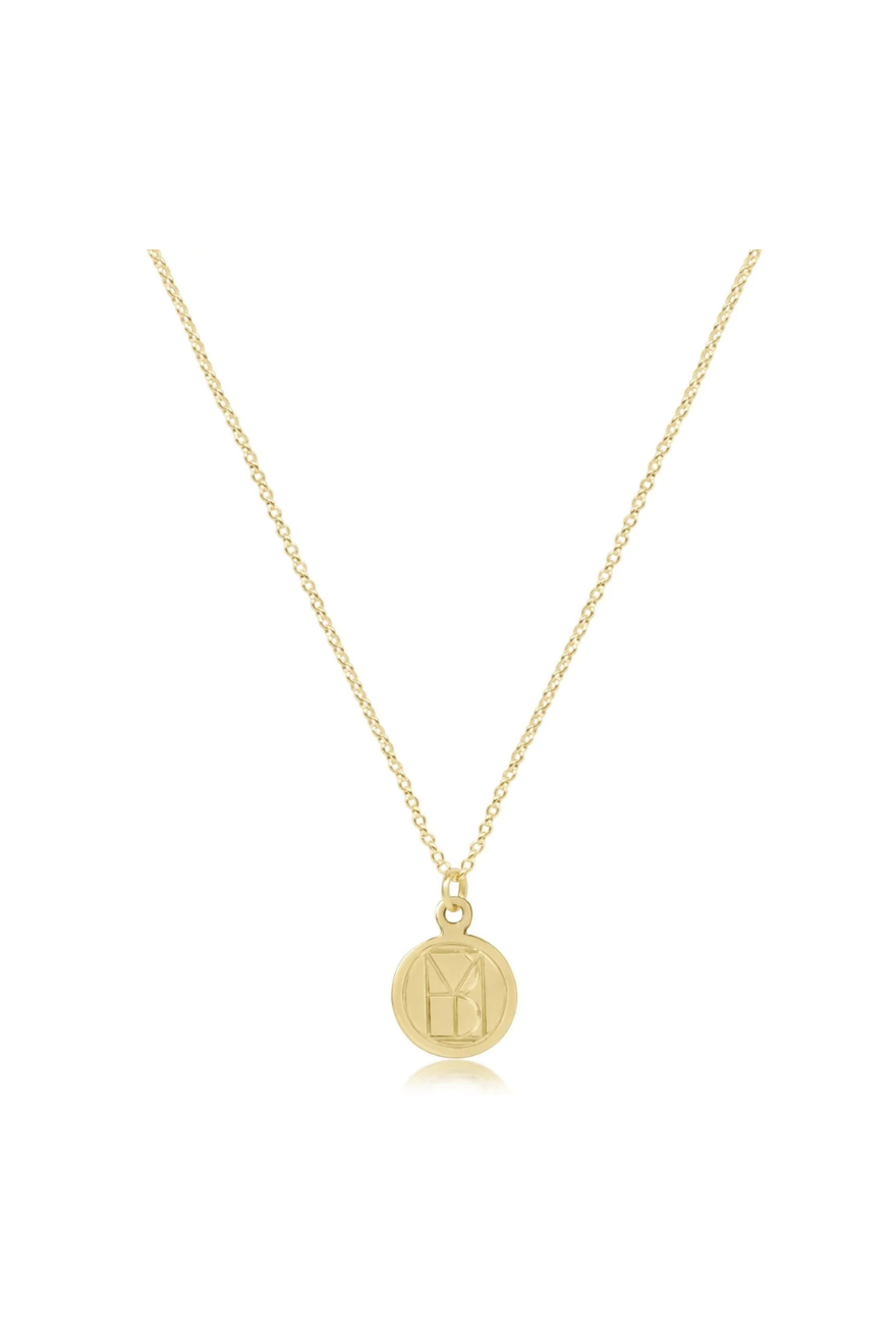 Enewton 16" Necklace Gold - Be You. Small Gold Disc Cabana Seaside Florida