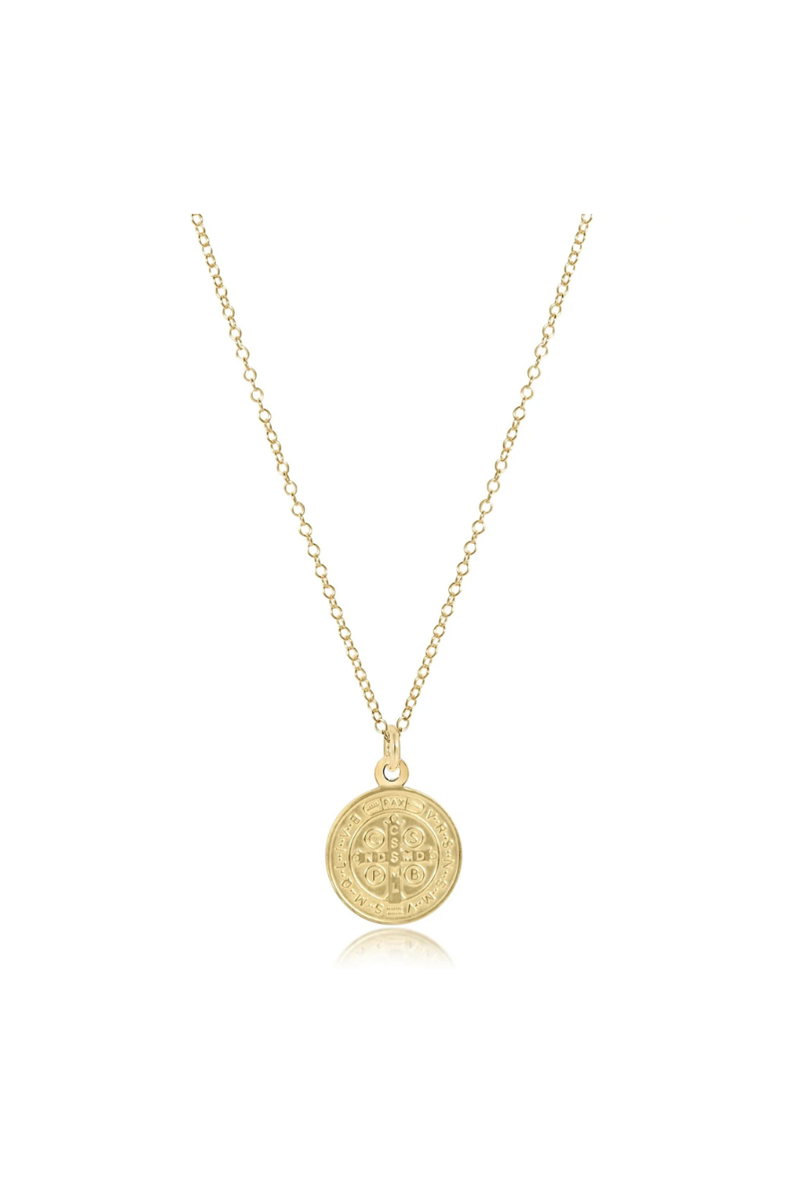 Enewton 16" Necklace Gold - Blessing Gold Disc Cabana Seaside Florida