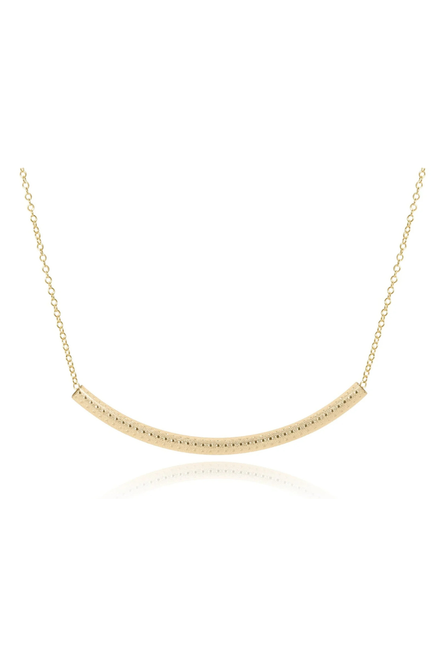 Enewton 16" Necklace Gold - Bliss Bar Textured Gold Cabana Seaside Florida