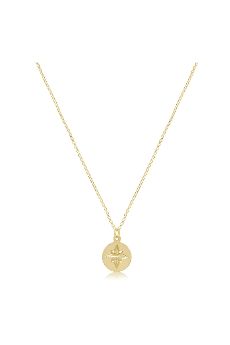 Enewton 16" Necklace Gold - Direction Gold Disc Cabana Seaside Florida