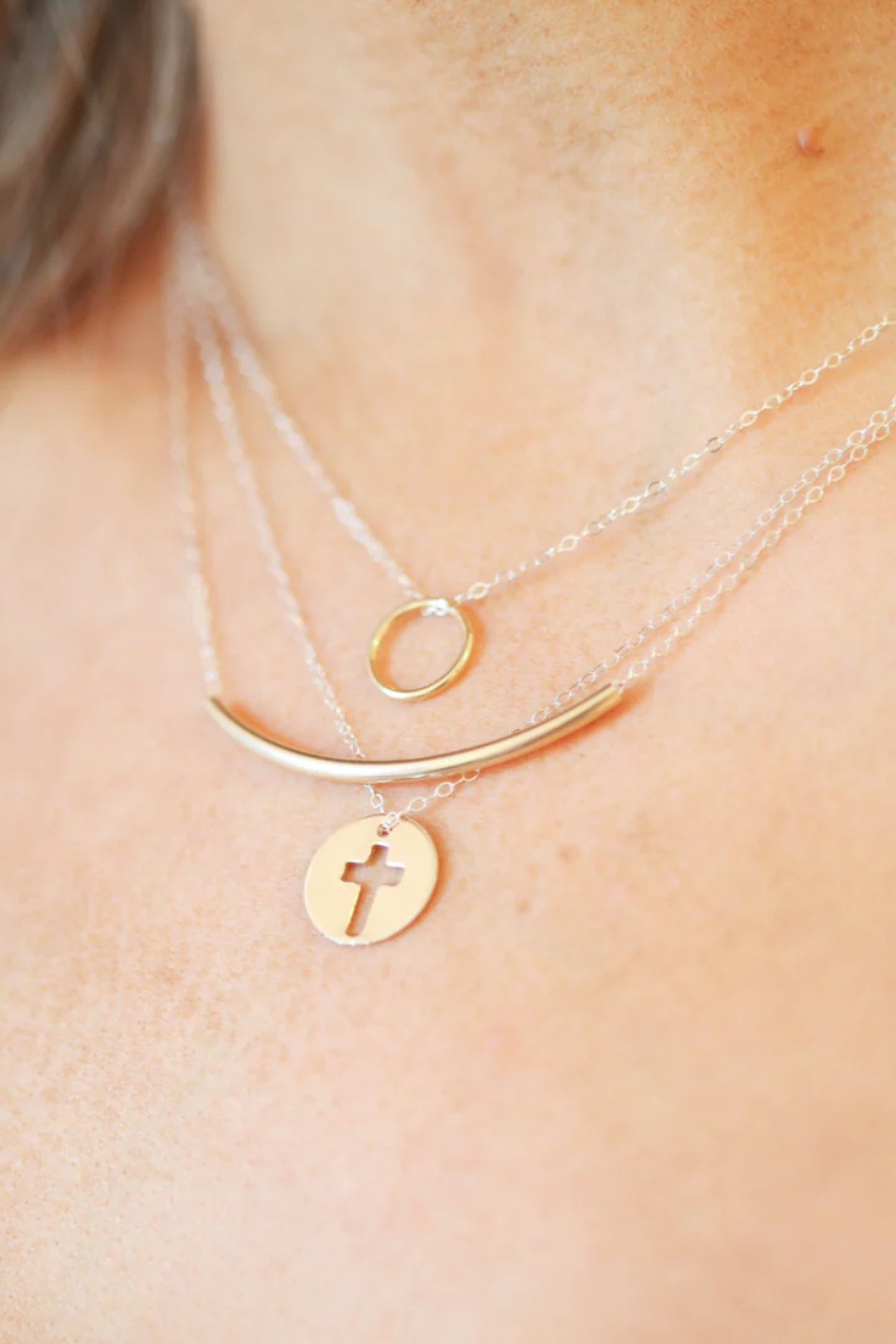 Enewton 16" Necklace Gold - Halo Gold Charm Cabana Seaside Florida