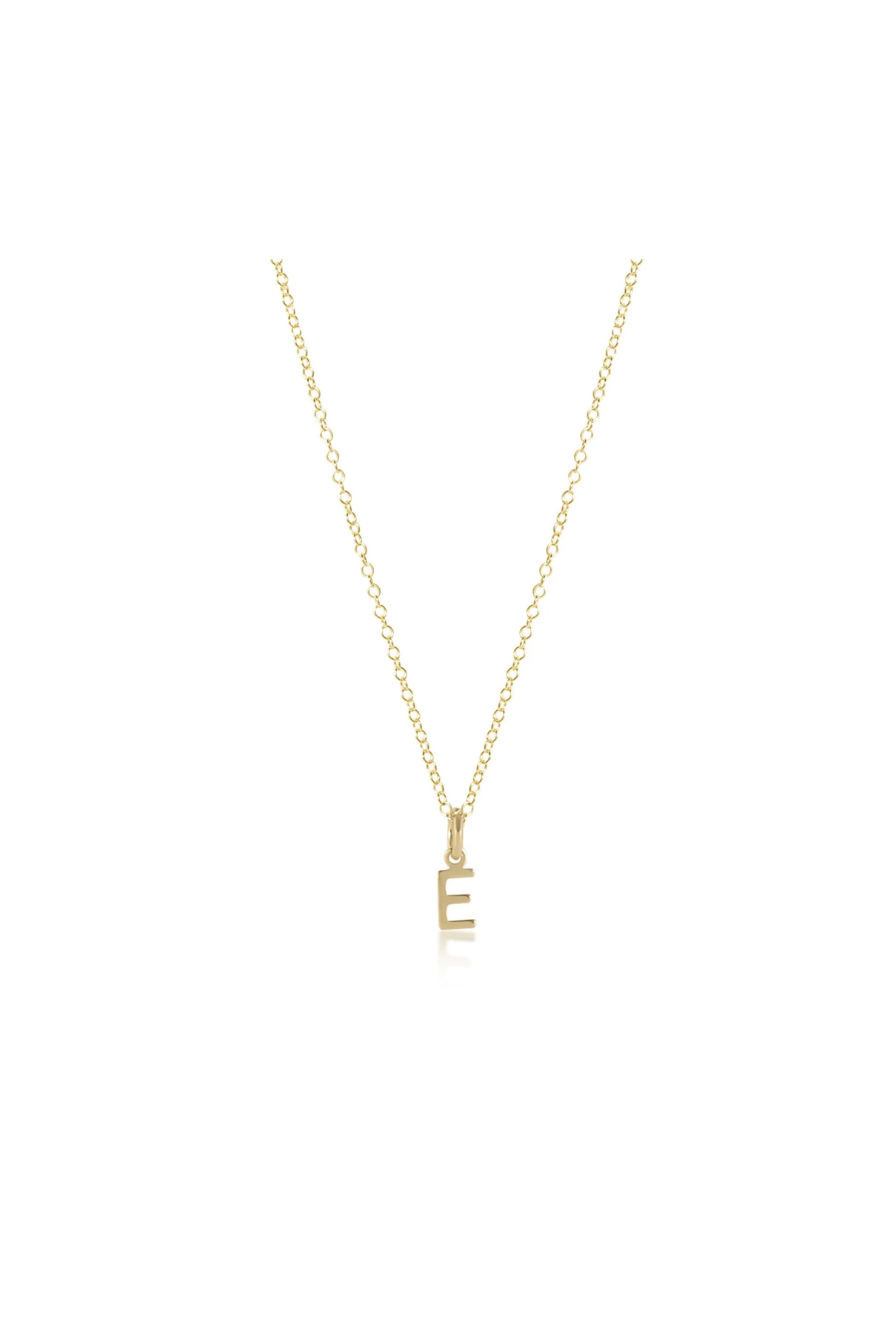 Enewton 16" Necklace Gold - Respect Gold Initial Charm Cabana Seaside Florida