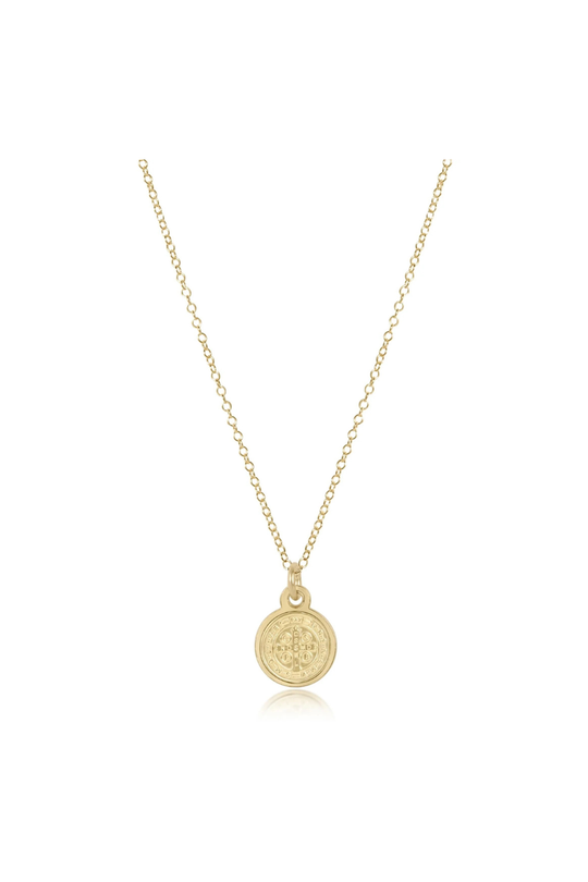 Enewton 16" Necklace gold - Blessing Small Gold Disc Cabana Seaside Florida