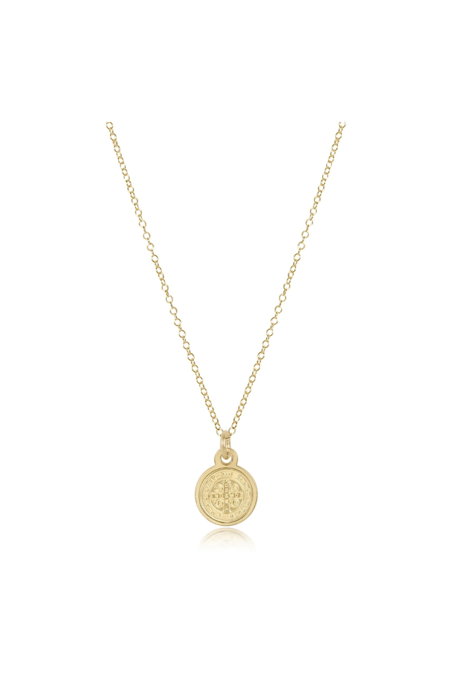 Enewton 16" Necklace gold - Blessing Small Gold Disc Cabana Seaside Florida