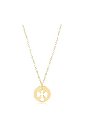Enewton 16 inch necklace gold-guardian angel gold disc