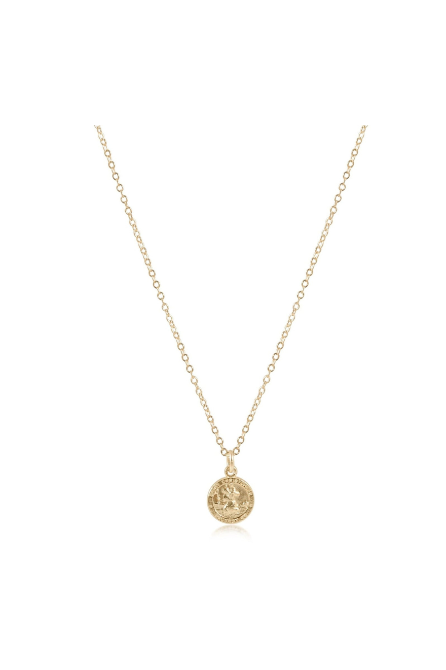 Enewton 16 inch necklace gold-protection gold small disc
