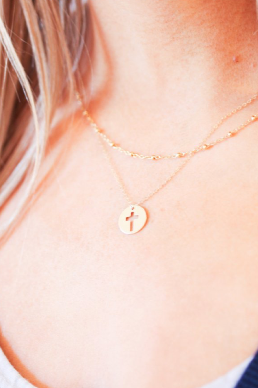 Enewton 16 inch necklace gold blessed disc 