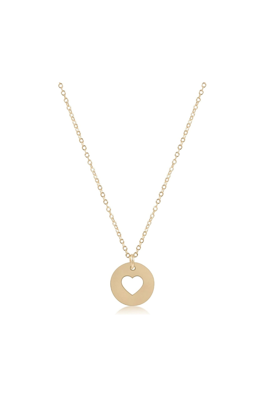 Enewton 16" Necklace Gold - Love Gold Disc