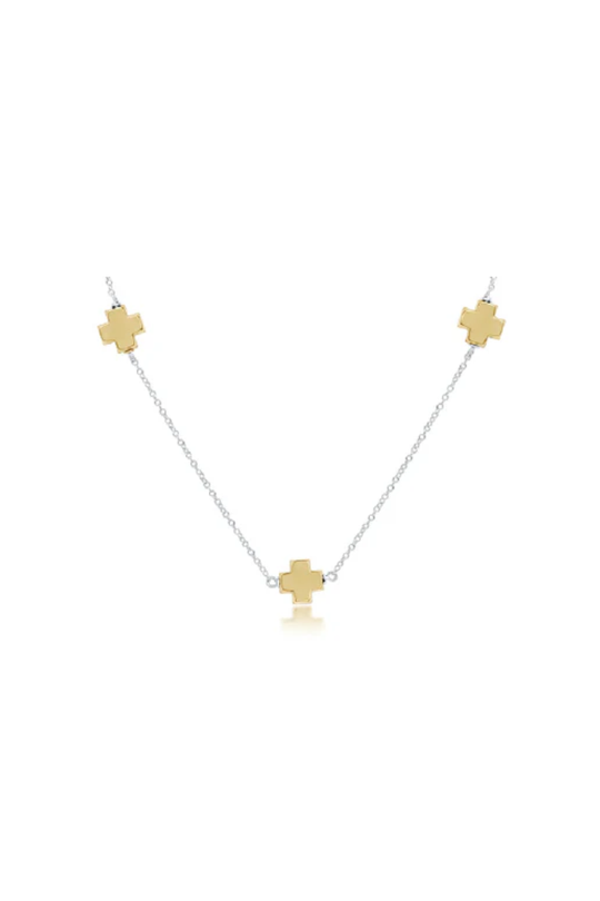 Enewton 17" Choker Simplicity Chain Mixed Metal - Classic Signature Cross Cabana Seaside Florida