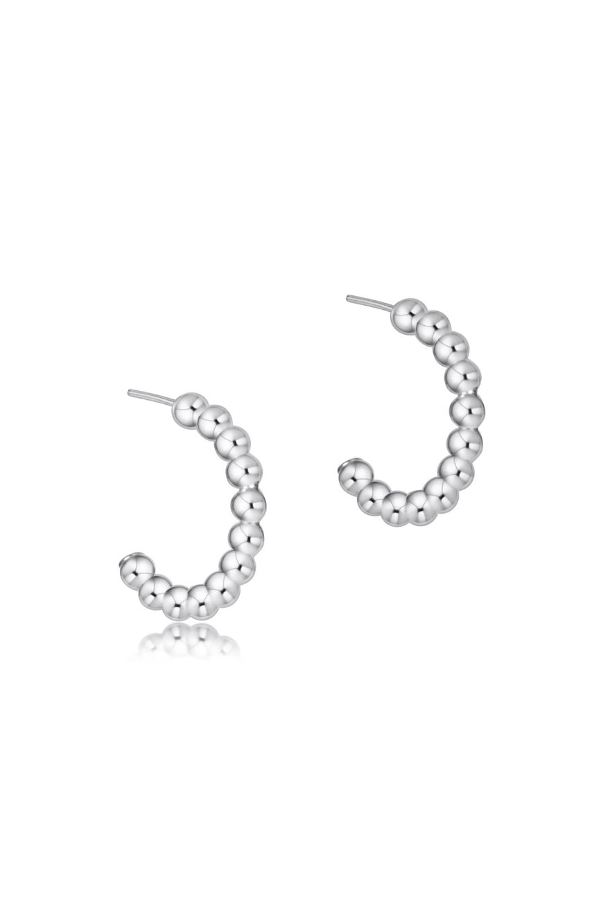 Enewton Beaded Classic 1" Post Hoop - 3mm Sterling Cabana Seaside Florida