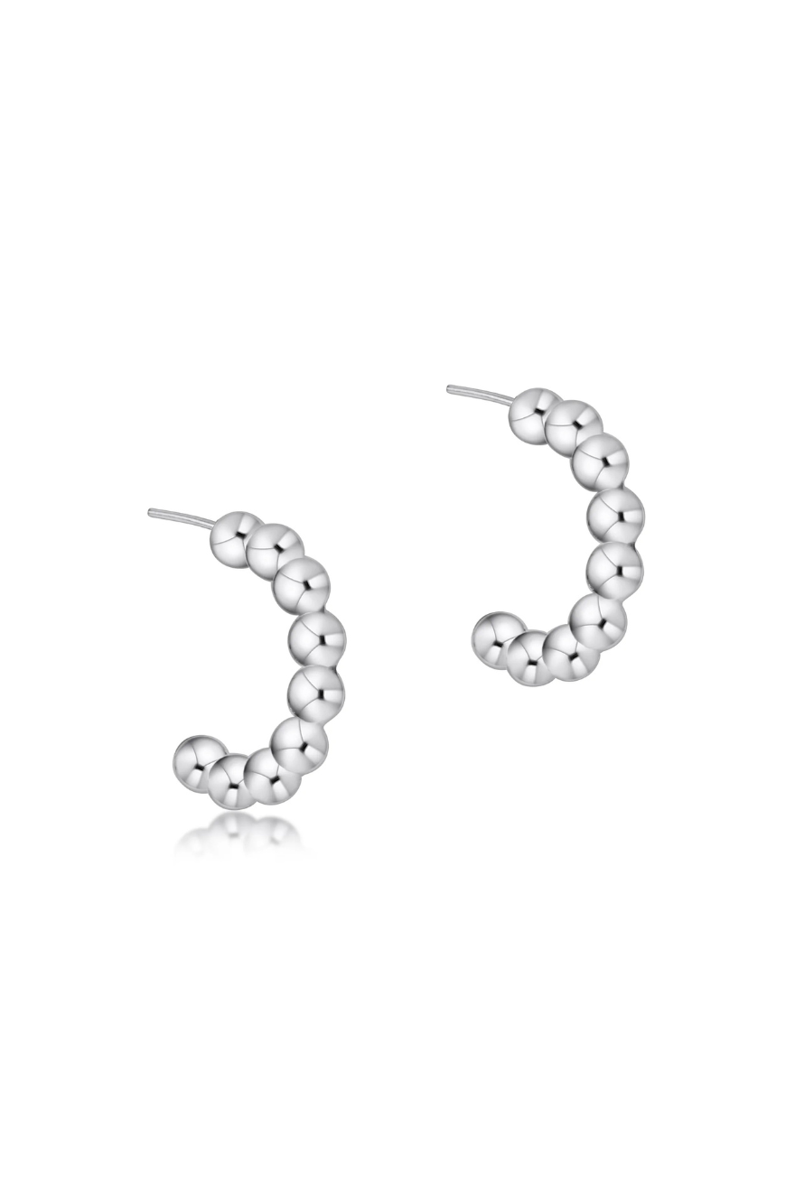 Enewton Beaded Classic 1" Post Hoop - 4mm Sterling Cabana Seaside Florida