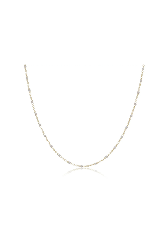 Enewton Choker Simplicity Chain Gold - 2mm Pearl Cabana Seaside Florida