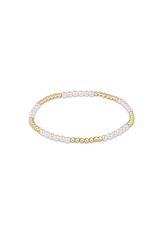 Enewton Classic Blissful Pattern 2.5mm Bead Bracelet - 3mm Pearl Cabana Seaside Florida
