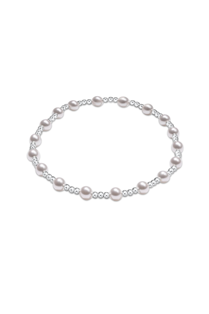 Enewton Classic Sincerity Pattern Sterling 4mm Bead Bracelet - Pearl Cabana Seaside Florida