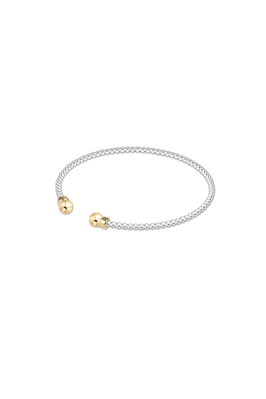 Enewton Classic Sterling Mixed Metal 2mm Bead Cuff Gold Cabana Seaside Florida