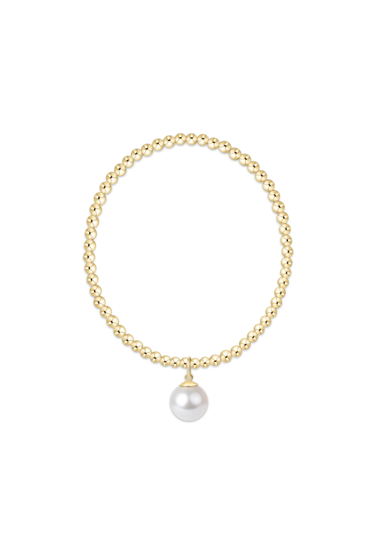 Enewton Classic gold 3mm Bracelet - Classic Pearl 10mm Charm Cabana Seaside Florida