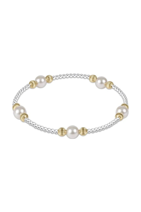 Enewton Purpose Dignity Pearl 6mm Bead Bracelet Mixed Metal Cabana Seaside Florida
