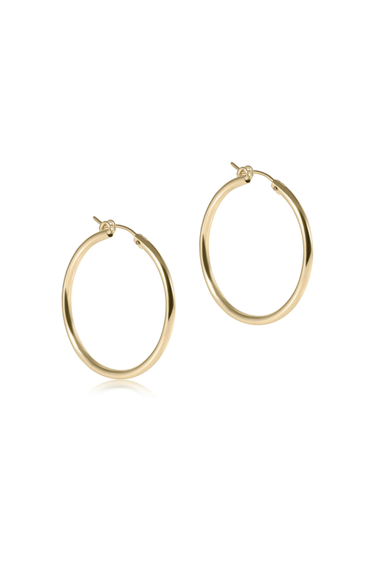 Enewton Round Gold 1.25" Hoop Earring - Smooth Cabana Seaside Florida