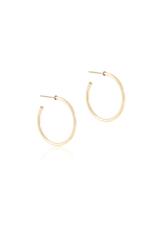 Enewton Round Gold 1.25" Post Hoop - 2mm - Smooth Cabana Seaside Florida