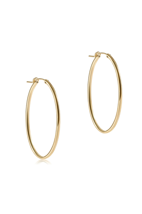 Enewton Round Gold 2" Hoop Earring - Smooth Cabana Seaside Florida