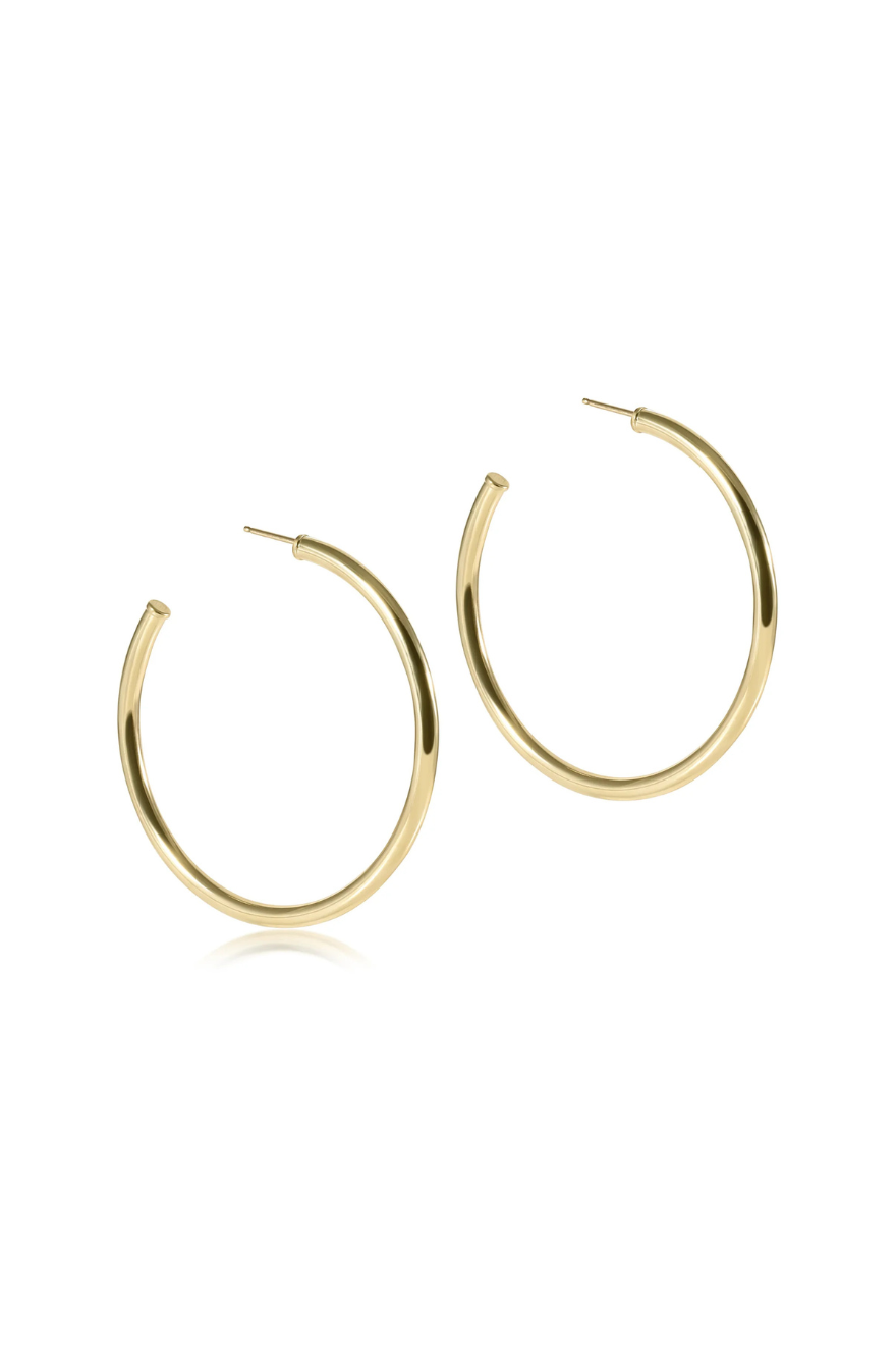 Enewton Round Gold 2" Post Hoop - 3mm - Smooth Cabana Seaside Florida