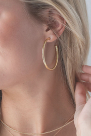 Enewton Round Gold 2" Post Hoop - 3mm - Smooth Cabana Seaside Florida