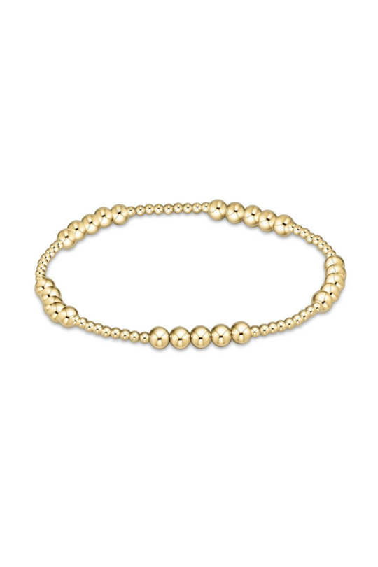 Enewton classic blissful pattern 2mm bead bracelet-4mm gold