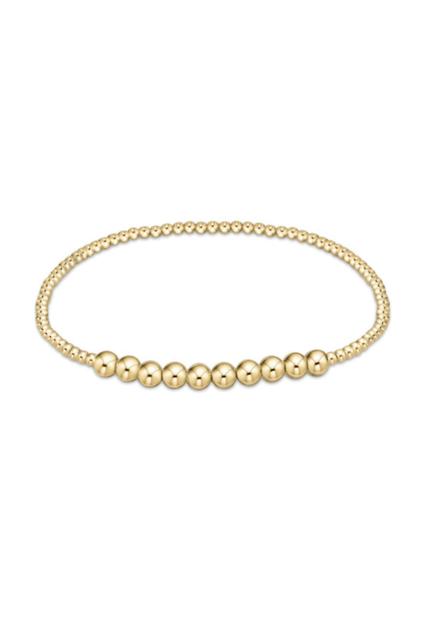 Enewton classic gold beaded bliss 2mm bead bracelet -4mm gold