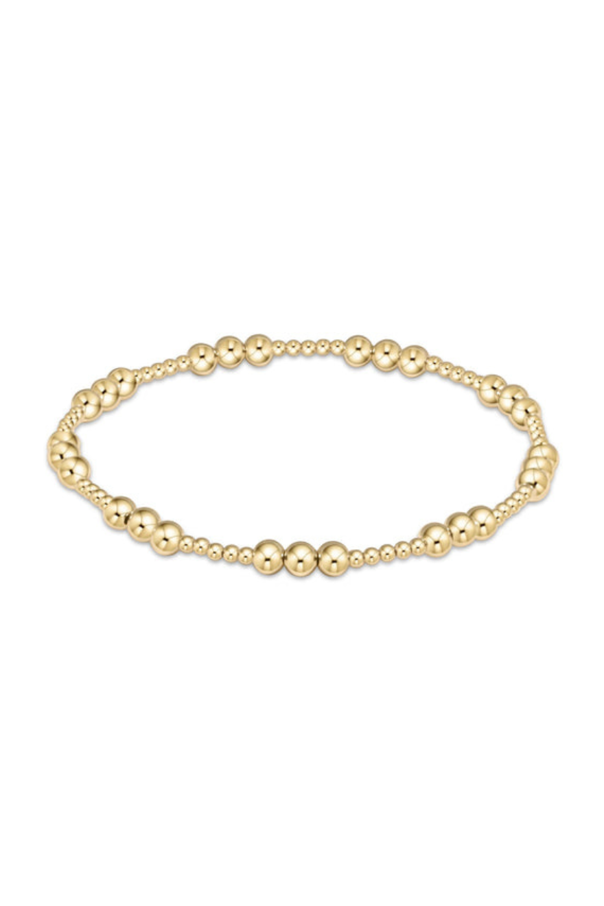 Enewton classic joy pattern 4mm bead bracelet-gold 1 