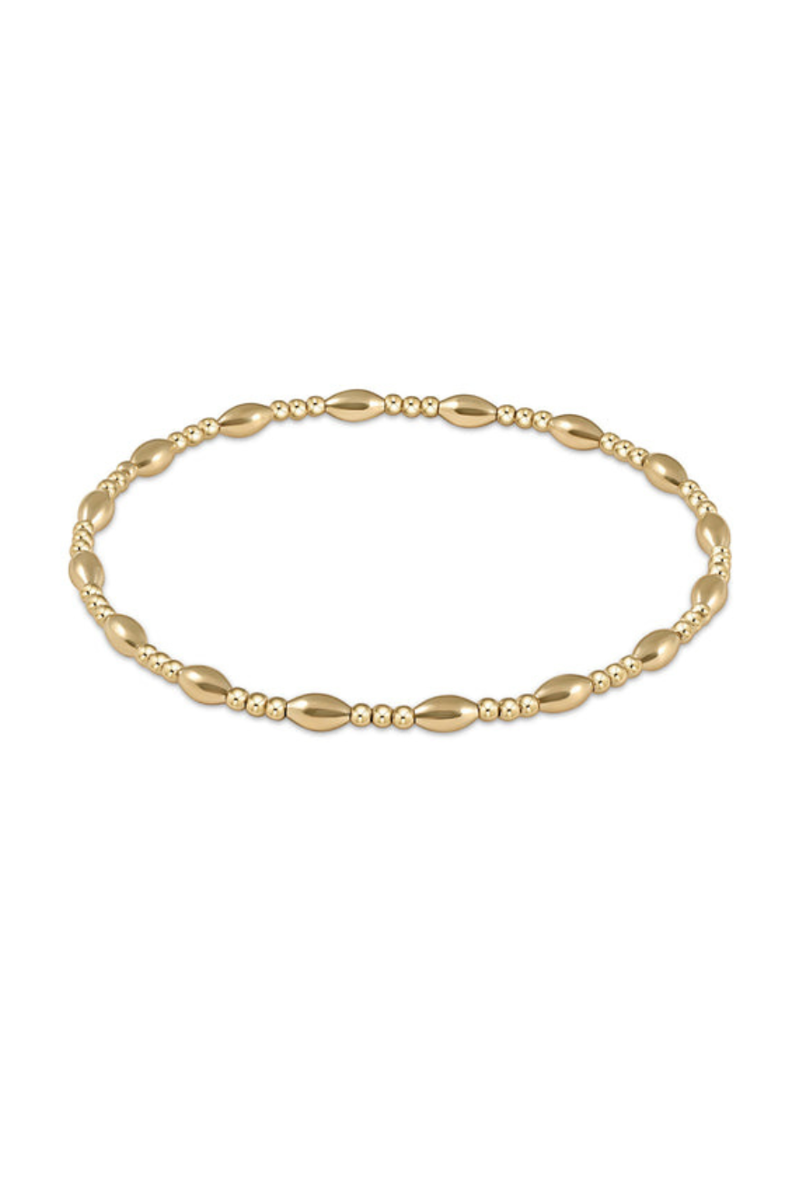 Enewton harmony sincerity pattern 2mm bead bracelet-gold 