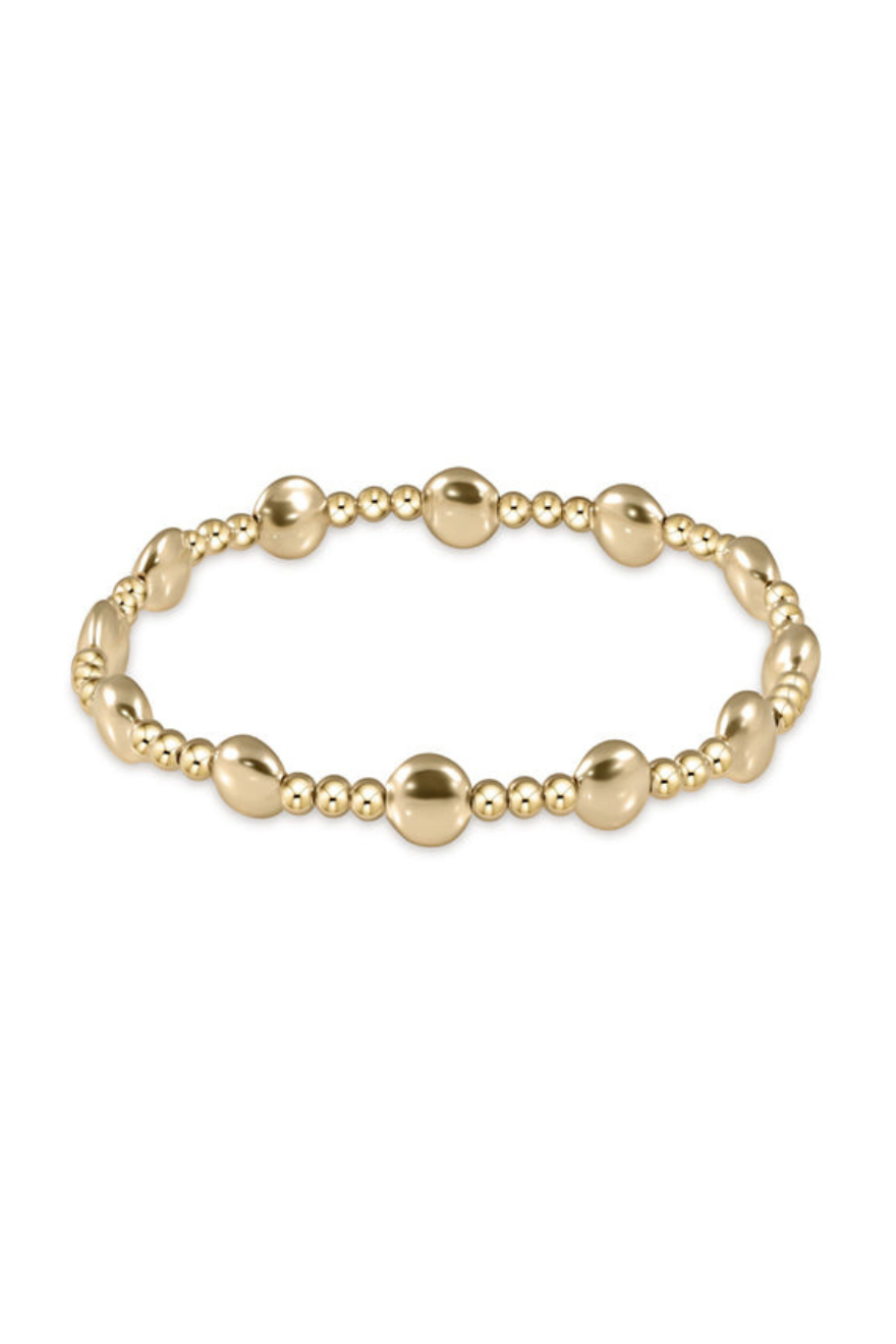 Enewton honesty gold sincerity pattern 6mm bead bracelet-gold 