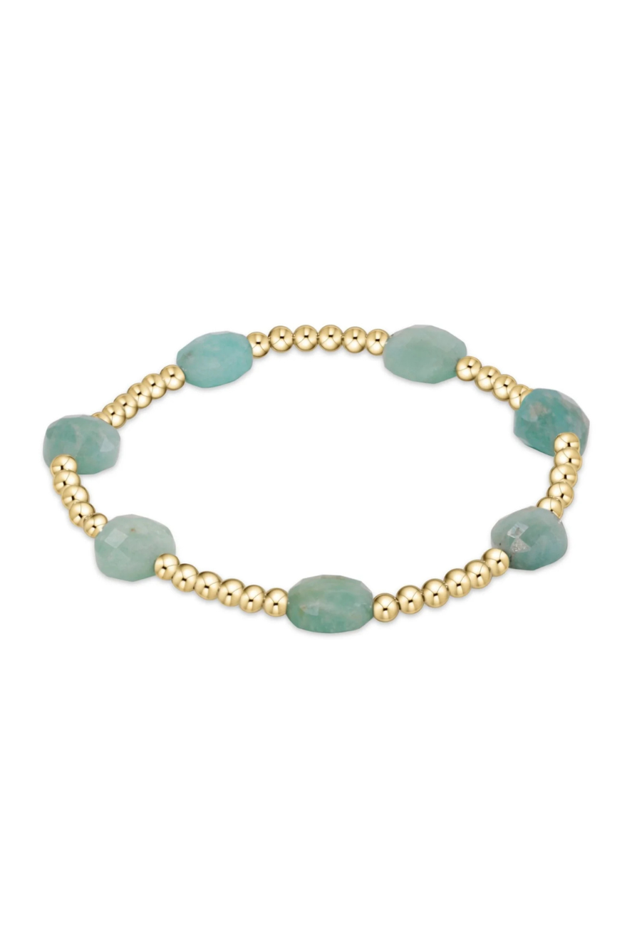 Enewton Admire Gold 3mm Bead Bracelet - Amazonite Cabana Seaside Florida